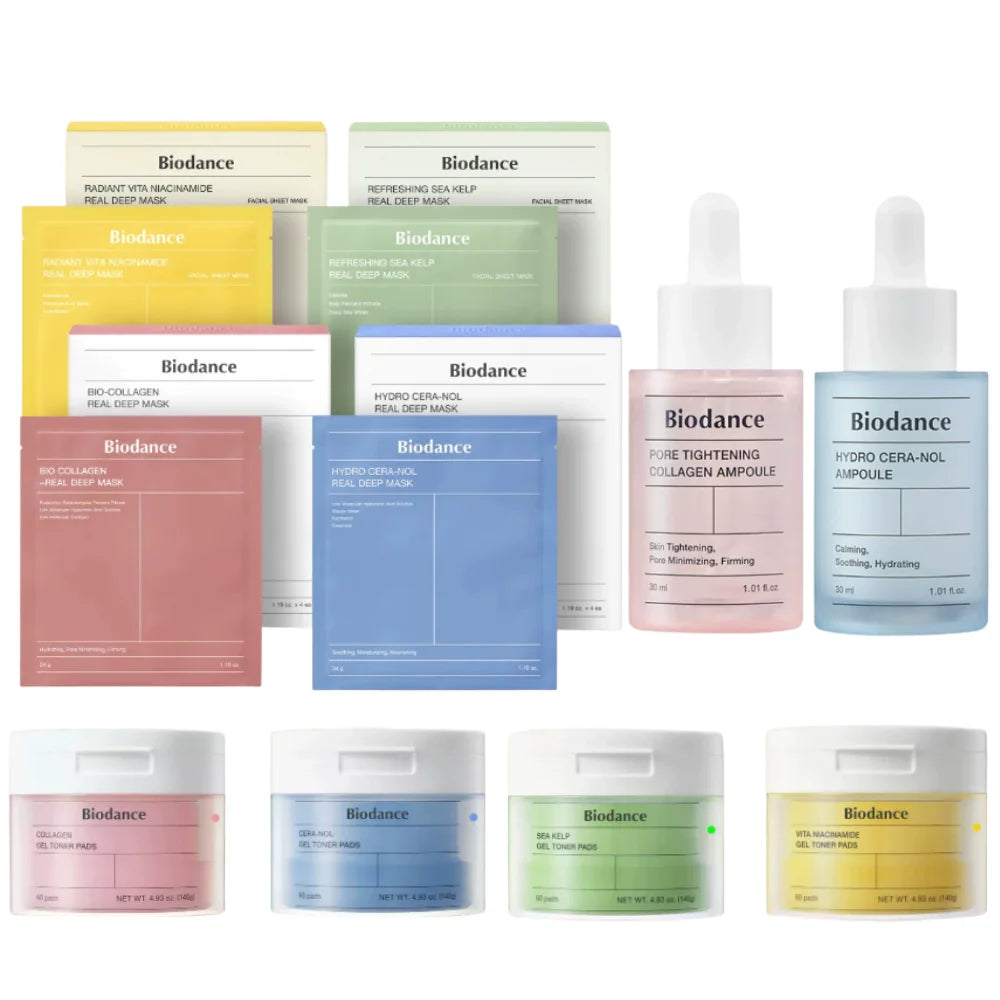 Collagen Anti-Wrinkle Face Mask Collagen Ampoule Nourishing Serum Pores Tightening  Cotton Tablets Brightening Skin Care