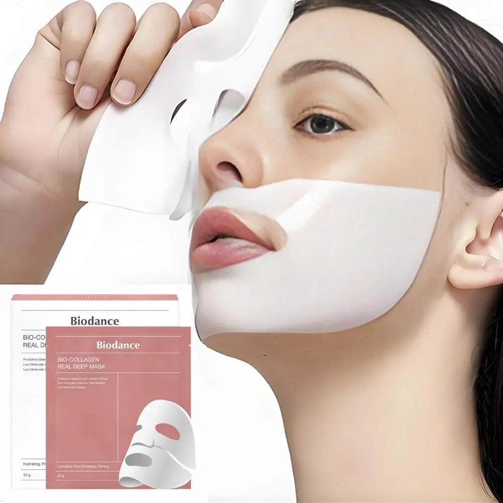 Collagen Anti-Wrinkle Face Mask Collagen Ampoule Nourishing Serum Pores Tightening  Cotton Tablets Brightening Skin Care