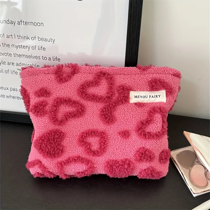 Essential Travel Organizer for Women – Skincare Storage Pouch & Cosmetic Case with Zipper, Travel Essentials, Sweet Style Pouch