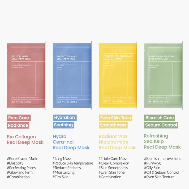 Collagen Anti-Wrinkle Face Mask Collagen Ampoule Nourishing Serum Pores Tightening  Cotton Tablets Brightening Skin Care