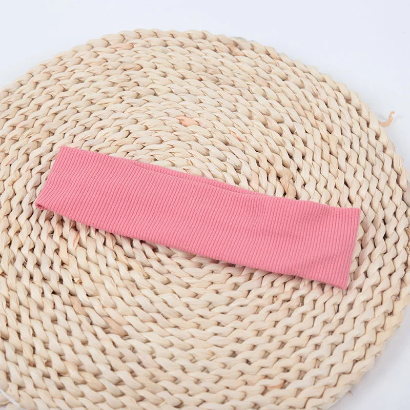 Fashion Knitted Hair Bands Women Solid Color Elastic Headband Sport Yoga Hairband Soft Wash Face Makeup Headwrap Accessories