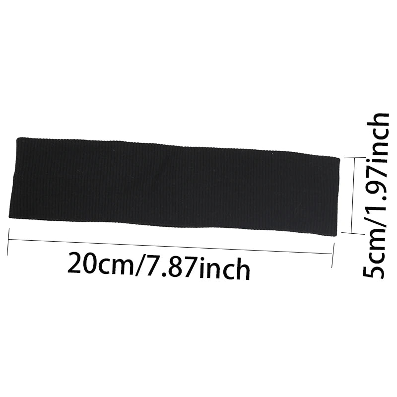 Fashion Knitted Hair Bands Women Solid Color Elastic Headband Sport Yoga Hairband Soft Wash Face Makeup Headwrap Accessories