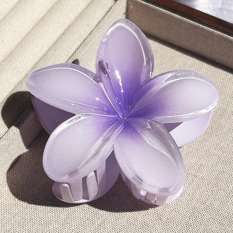 1/2/3 Pcs Hawaiian Gradient Flower Hair Claw Clip Women Fashion Large Hair Clip Girls Hairpin Barrettes Bohemia Hair Accessories