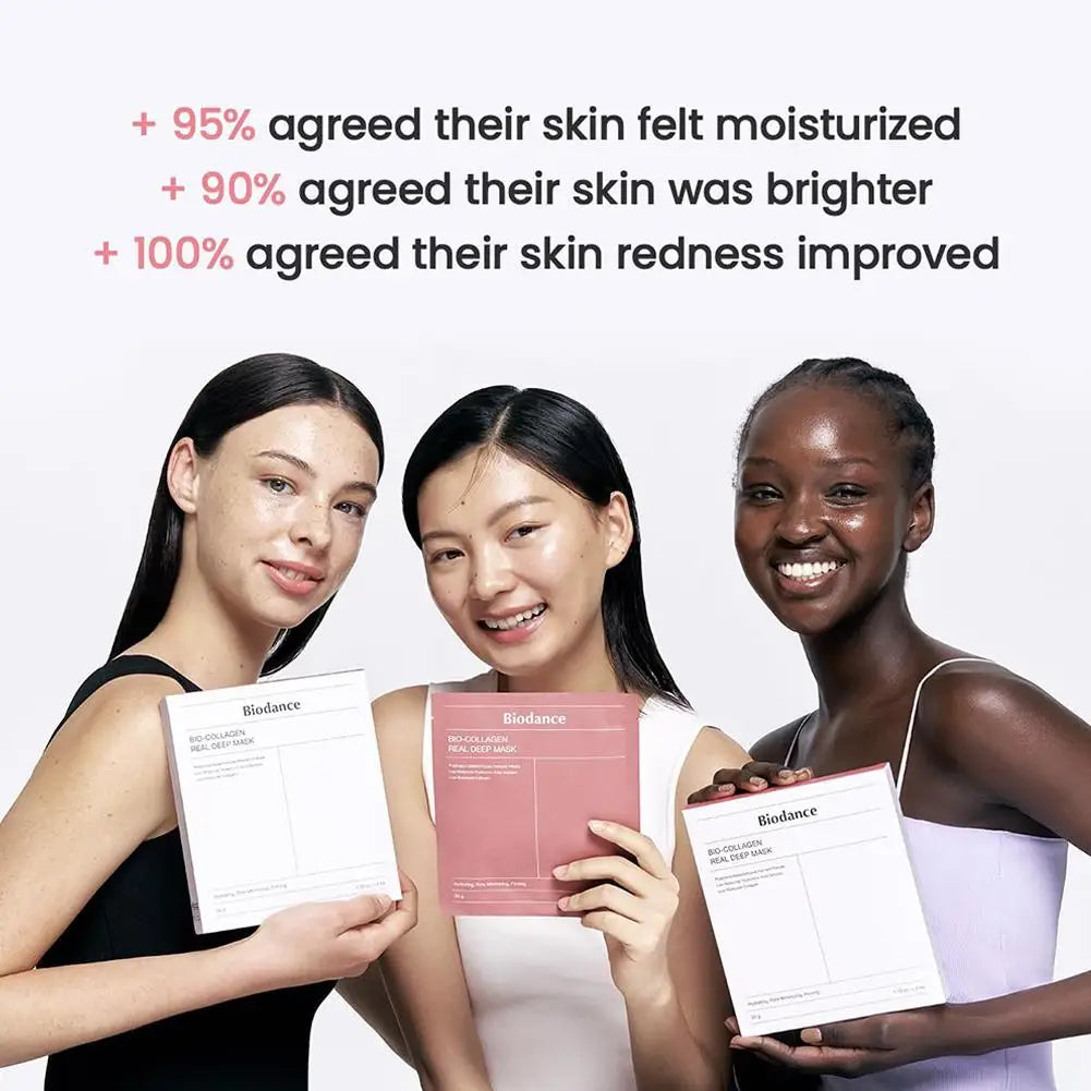 Collagen Anti-Wrinkle Face Mask Collagen Ampoule Nourishing Serum Pores Tightening  Cotton Tablets Brightening Skin Care