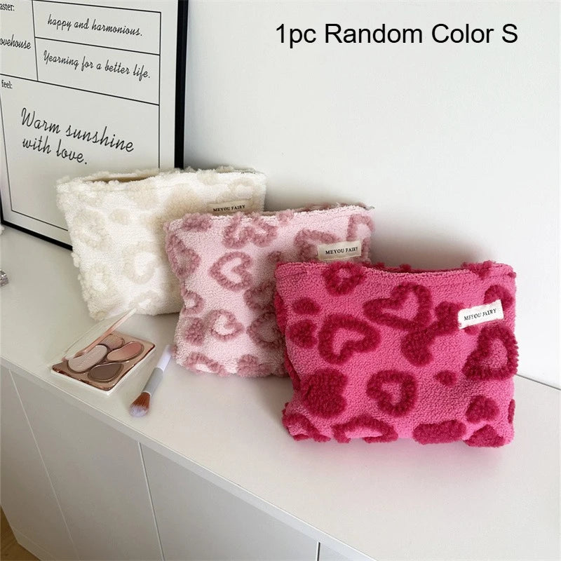 Essential Travel Organizer for Women – Skincare Storage Pouch & Cosmetic Case with Zipper, Travel Essentials, Sweet Style Pouch