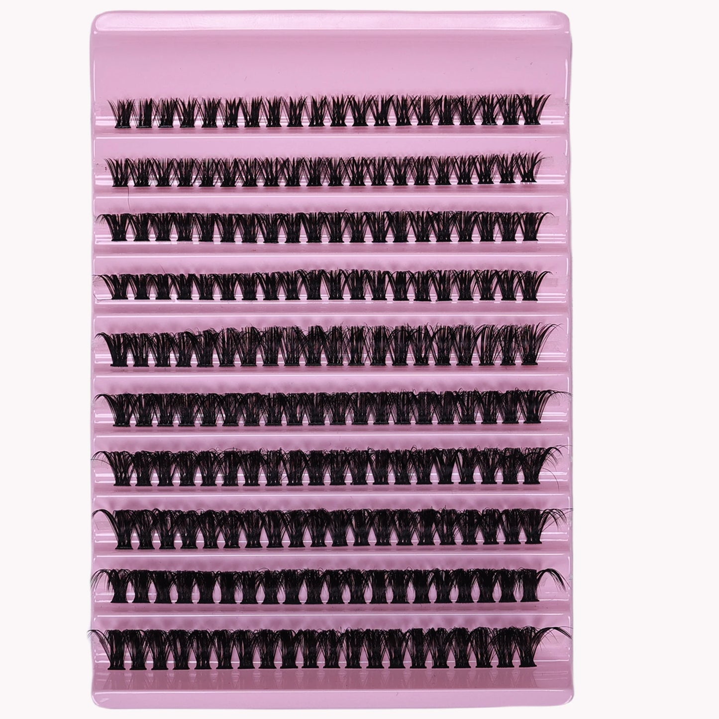 Individual Lashes 8-16mm 200pcs Cluster Lashes Natural Look Mixed Tray DIY Eyelash Extension Volume Lash Clusters Eyelashes Long