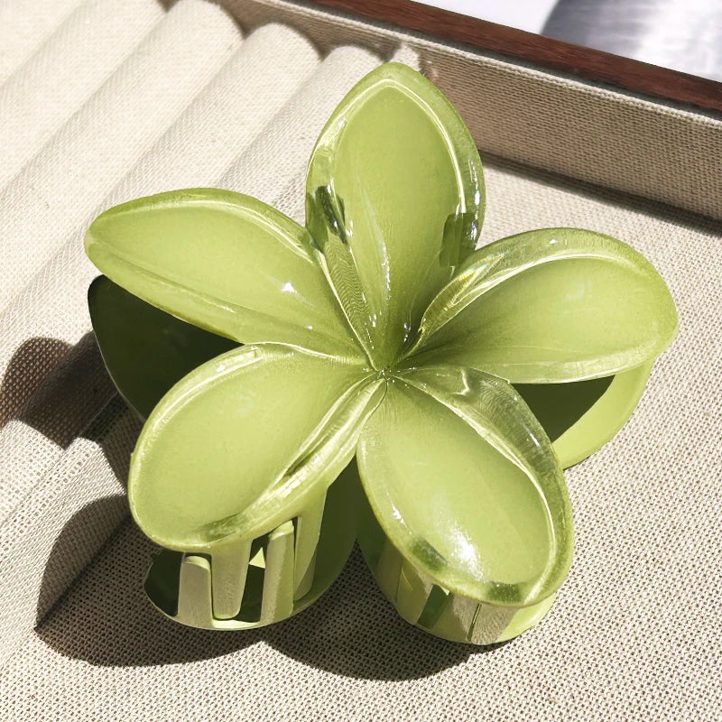 1/2/3 Pcs Hawaiian Gradient Flower Hair Claw Clip Women Fashion Large Hair Clip Girls Hairpin Barrettes Bohemia Hair Accessories