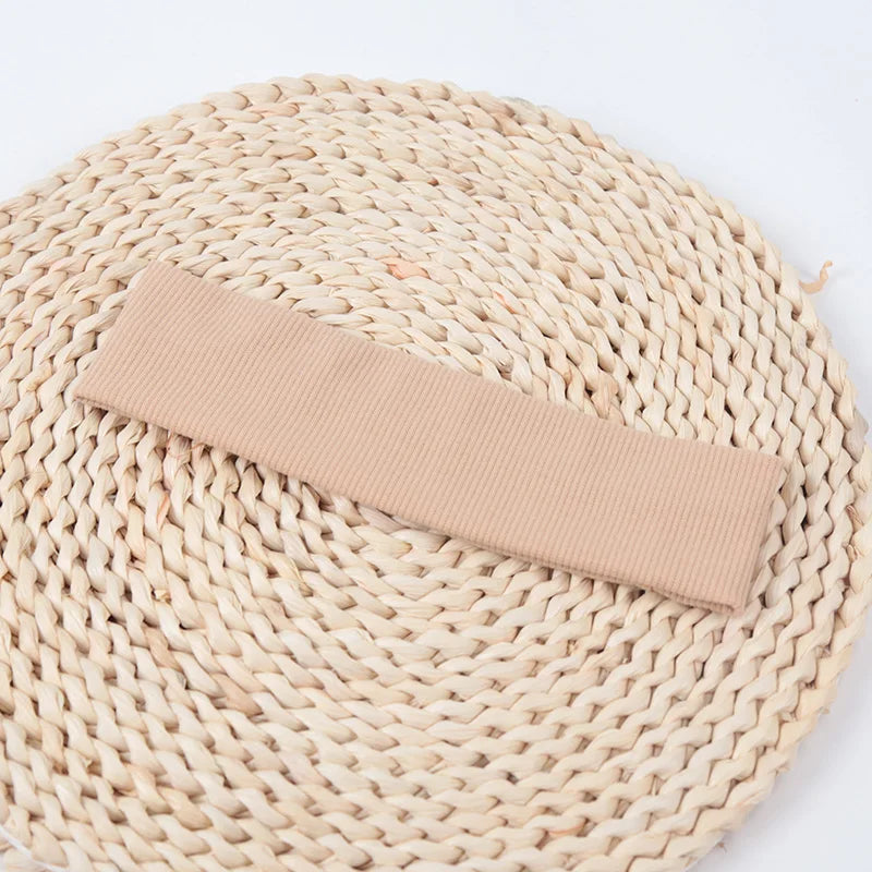 Fashion Knitted Hair Bands Women Solid Color Elastic Headband Sport Yoga Hairband Soft Wash Face Makeup Headwrap Accessories