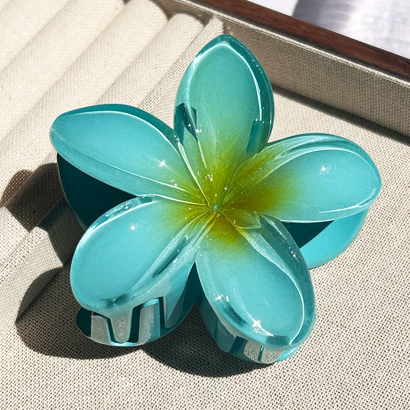 1/2/3 Pcs Hawaiian Gradient Flower Hair Claw Clip Women Fashion Large Hair Clip Girls Hairpin Barrettes Bohemia Hair Accessories