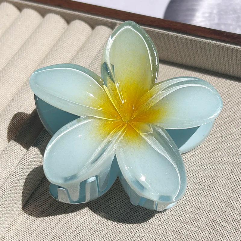 1/2/3 Pcs Hawaiian Gradient Flower Hair Claw Clip Women Fashion Large Hair Clip Girls Hairpin Barrettes Bohemia Hair Accessories