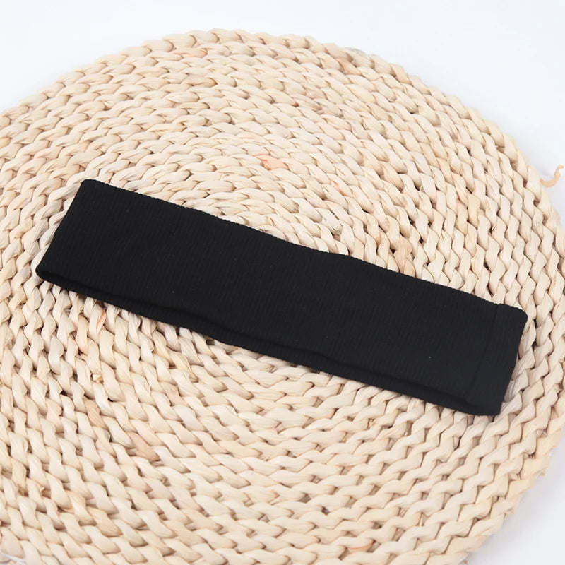 Fashion Knitted Hair Bands Women Solid Color Elastic Headband Sport Yoga Hairband Soft Wash Face Makeup Headwrap Accessories