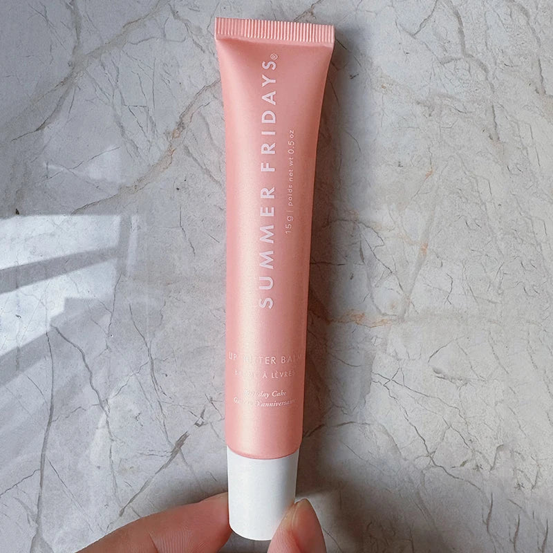 Summer Fridays Lip Balm Moisturizing Mirror Lip Gloss Lip Vanilla Pink Sugar Coffee Cake Smell Lipstick Transparent Oil Makeup