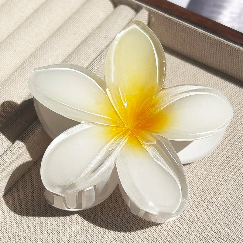 1/2/3 Pcs Hawaiian Gradient Flower Hair Claw Clip Women Fashion Large Hair Clip Girls Hairpin Barrettes Bohemia Hair Accessories