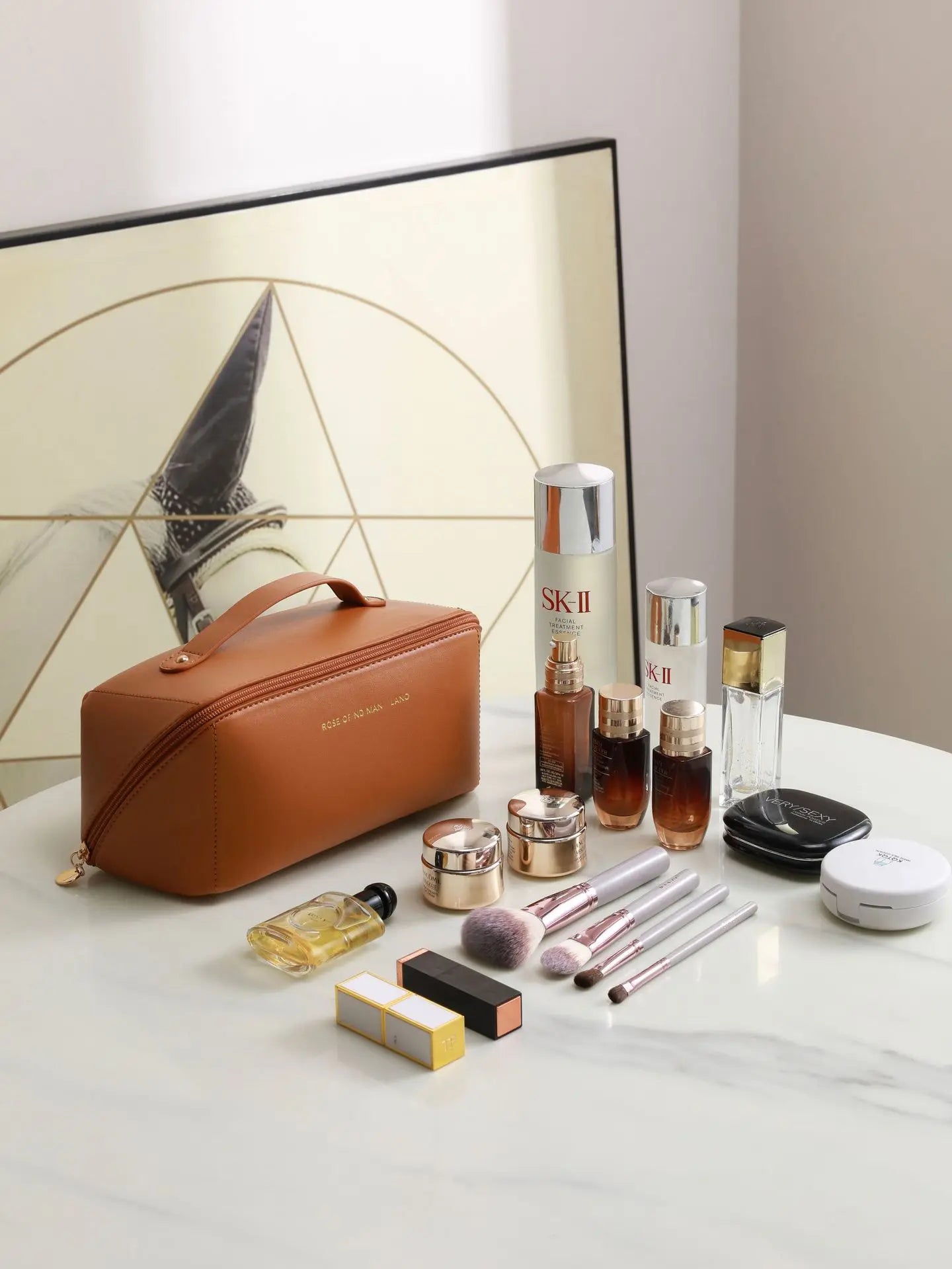 Cosmetics Storage Kit Large Capacity Travel Toiletry Bag Makeup Bag Ins Advanced Sense Portable Cosmetic Storage Bag