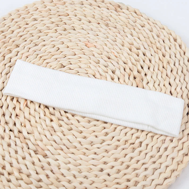 Fashion Knitted Hair Bands Women Solid Color Elastic Headband Sport Yoga Hairband Soft Wash Face Makeup Headwrap Accessories