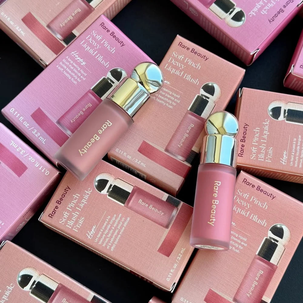 Rare Beauty Melting Cream Blush Makeup Matte Pearlescent Texture Glitter Blush Highlighter Bright nourish moisturize Lip Gloss